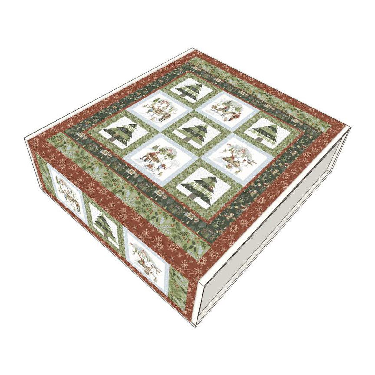 Santa’s Tree Farm Quilt Kit by Riley Blake Designs | Christmas Quilt Kit