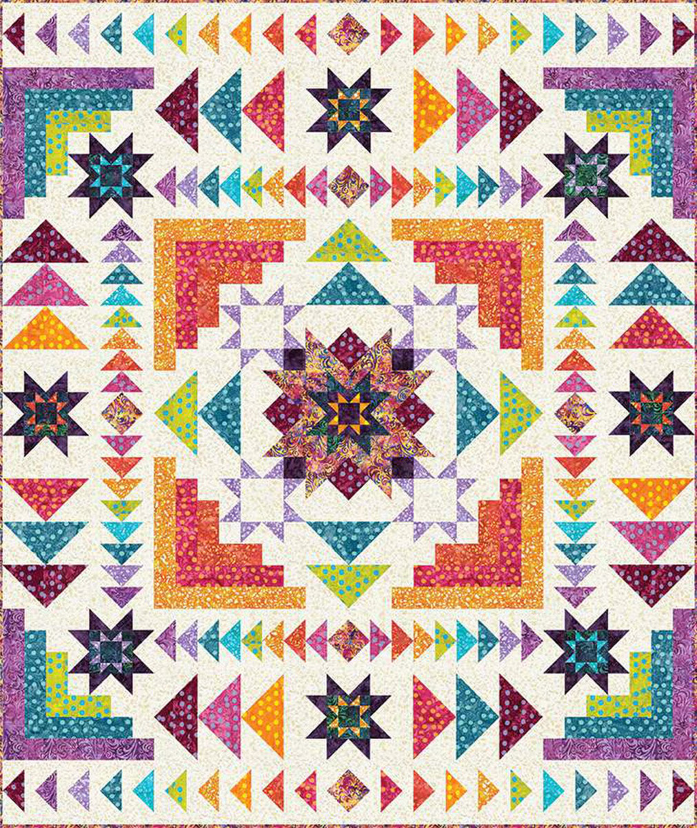 Expressions Batiks Hyperion Quilt Kit by Riley Blake Designs