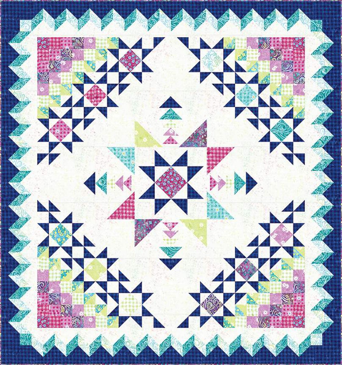 Rainbow Sparkles Quilt Kit by Riley Blake Designs