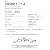 Grand Finale Pattern by Lella Boutique