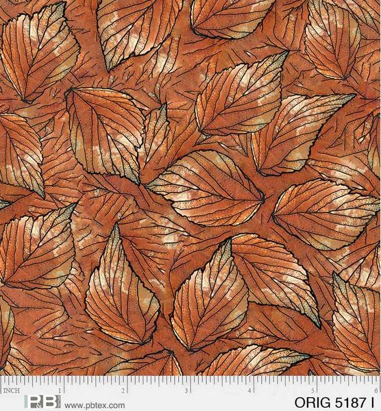 Origins, All Over Leaves-Ombre Quilting Fabric