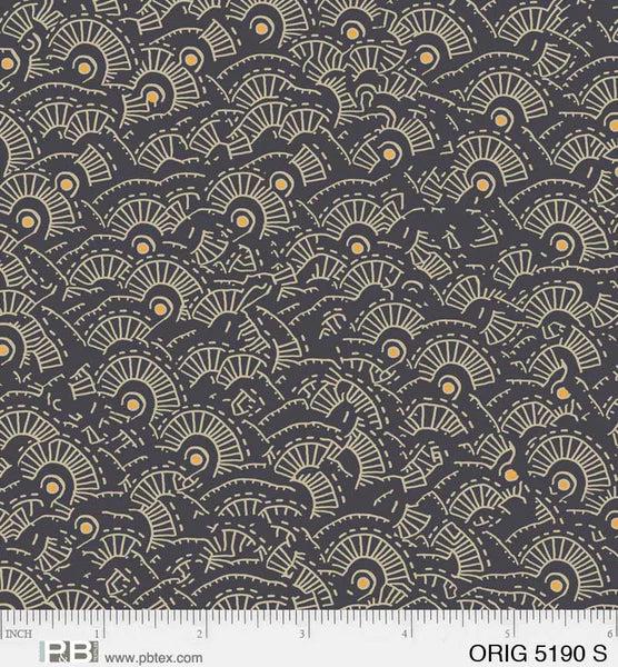 Origins, Linear AO-Dark Grey Quilting Fabric