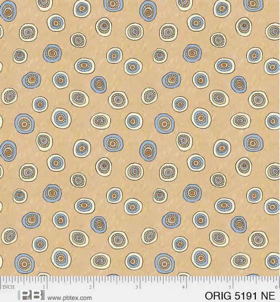 Origins, Tossed Ditzy Dots-Cream Quilting Fabric