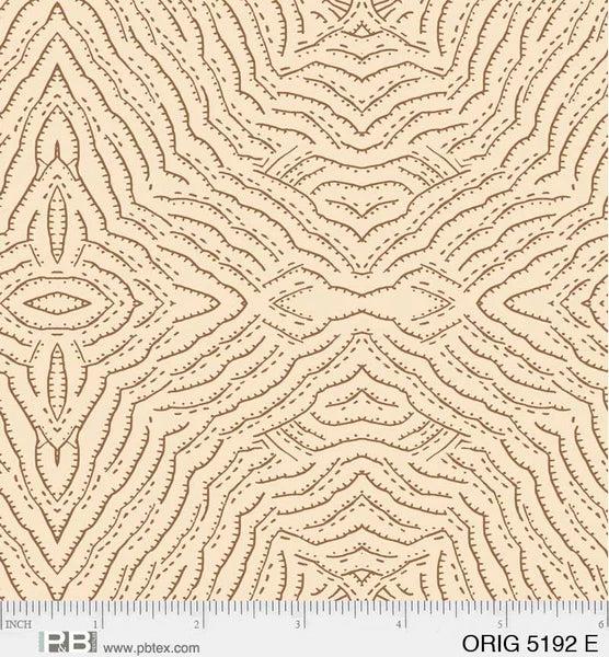 Origins, Diamond Line Work Geo-Cream Quilting Fabric