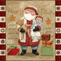 Naughty or Nice Santa Fabric Panel - Riley Blake Designs