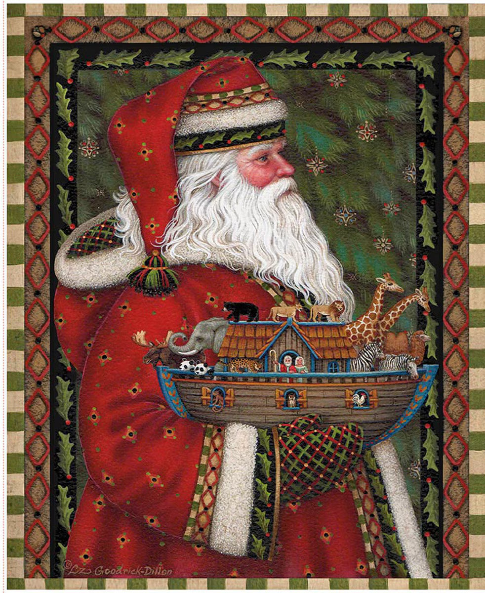 Santa and Ark Christmas Panel | Riley Blake Designs