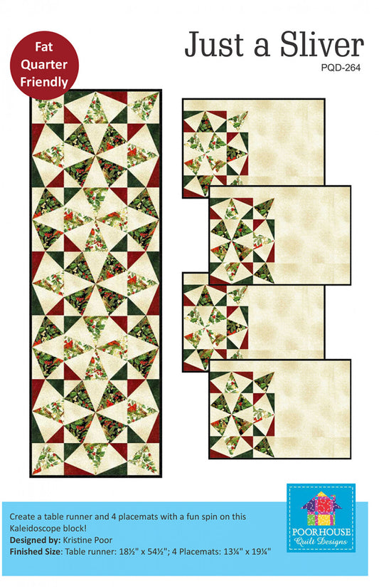 Just A Sliver Pattern by Poorhouse Quilt Designs