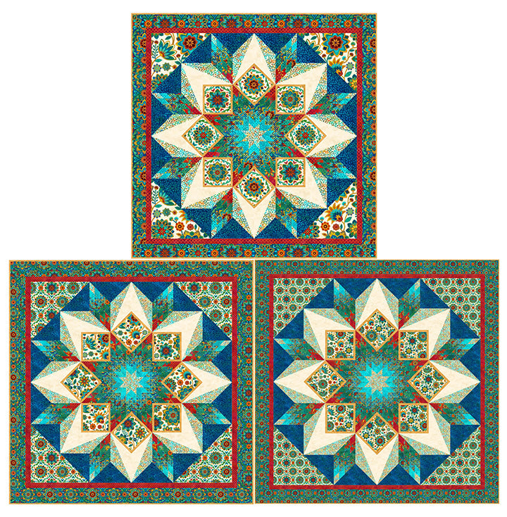 Boho Starburst Quilt Pattern by Patti Carey