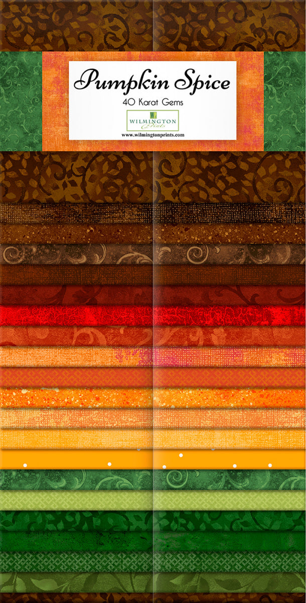 Pumpkin Spice - Jelly Roll/Strip-Pies Quilting Fabric