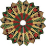 Dresden Tree Skirt - Pine Cones Black by Quail Fox Designs