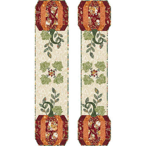 Fall for Pumpkins Table Runner Kit – Hoffman Fabrics | Quilting Fabric Kit – Limited Quantity quilt kit