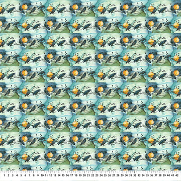 "Raven’s Call Border Stripe" - Fabric by the 1/4 Yard