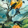 Raven’s Call Fabric Panel 30" x 43" – by Northcott Fabrics
