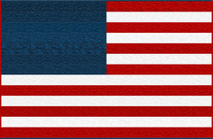 "ALL AMERICAN" Red White and Two Quilt Kit – Featuring TWO Patriotic Flags in One Kit! by Wilmington Prints