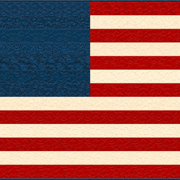 "OLD GLORY" Red White and Two Quilt Kit – Featuring TWO Patriotic Flags in One Kit!