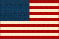 "OLD GLORY" Red White and Two Quilt Kit – Featuring TWO Patriotic Flags in One Kit! by Wilmington Prints