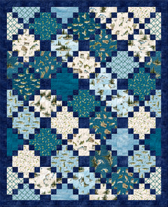 Hidden Blocks Quilt Kit – Reeled In 60" x 74"