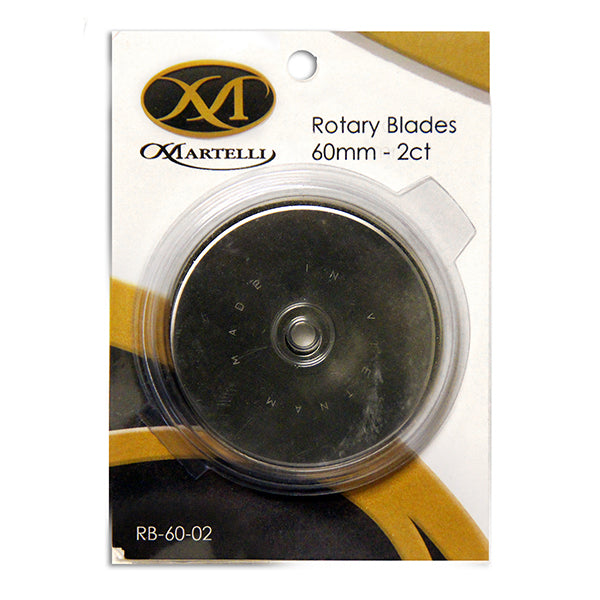 Martelli 60mm Fabric Cutter Replacement Blades 2pk