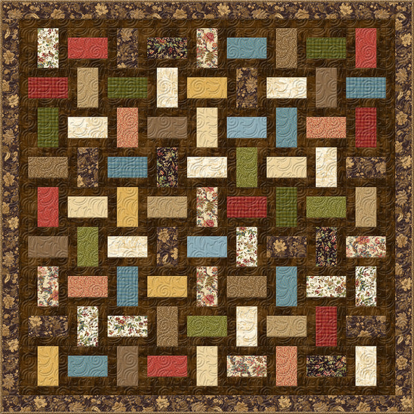Rotation Queen Quilt Kit featuring Countryside Quilt Fabric | Limited Edition