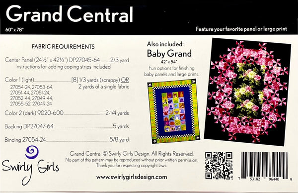 Grand Central Quilt Pattern by Swirly Girls