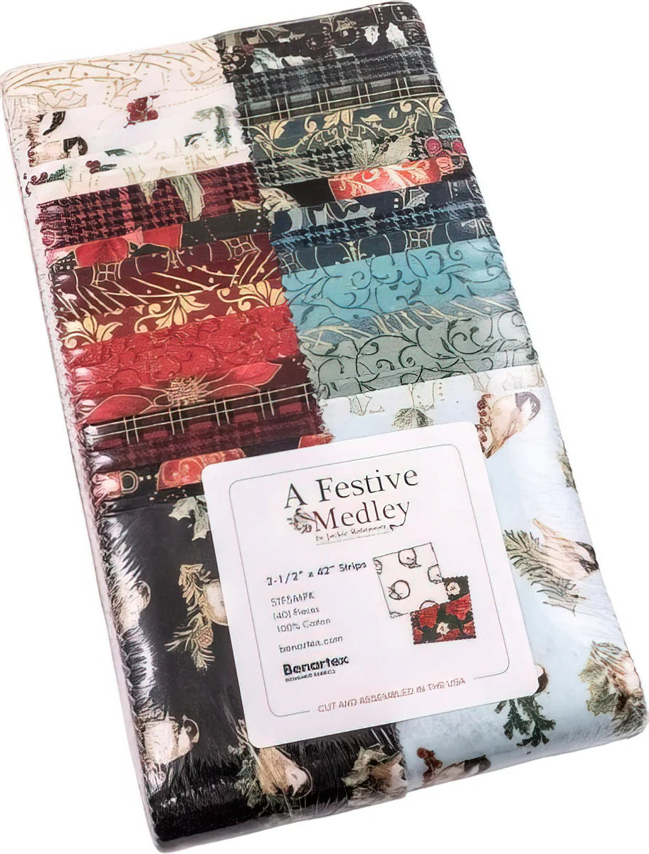A Festive Medley, Strip-pies Quilting Fabric