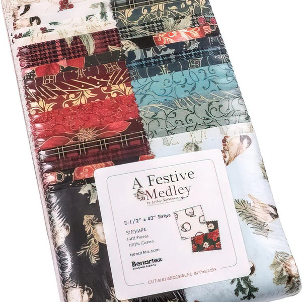 A Festive Medley, Strip-pies Quilting Fabric