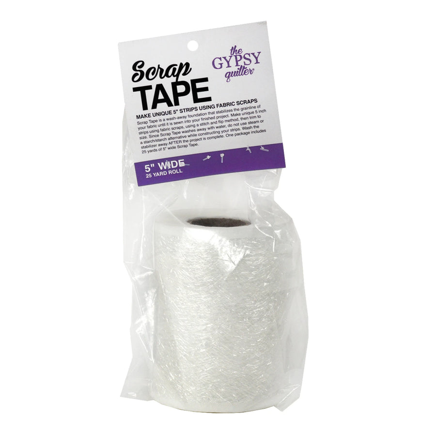 Gypsy Quilter Scrap Tape wash-away foundation for fabric scraps