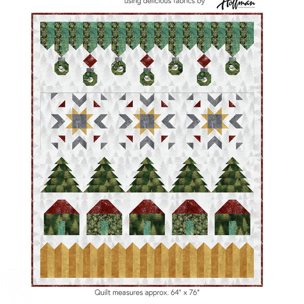 Snow Flake Cabins Pattern by Gourmet Quilter