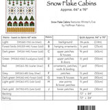 Snow Flake Cabins Pattern by Gourmet Quilter