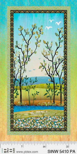 Spring in the Northwoods, Quilting Fabric Panel