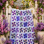 "Spun Out" Throw Quilt Kit | "Floral Flutter" by Wilmington Prints - 66" x 76"