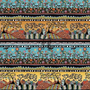Folkscapes Fantasy Border Stripe Fabric by the 1/4 Yard