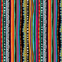 Folkscapes Stripe Fabric Multi Fabric by the 1/4 Yard