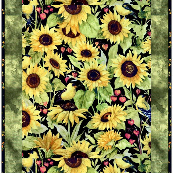 Sunflower Splendor Table Runner Quilt Kit | Limited Edition