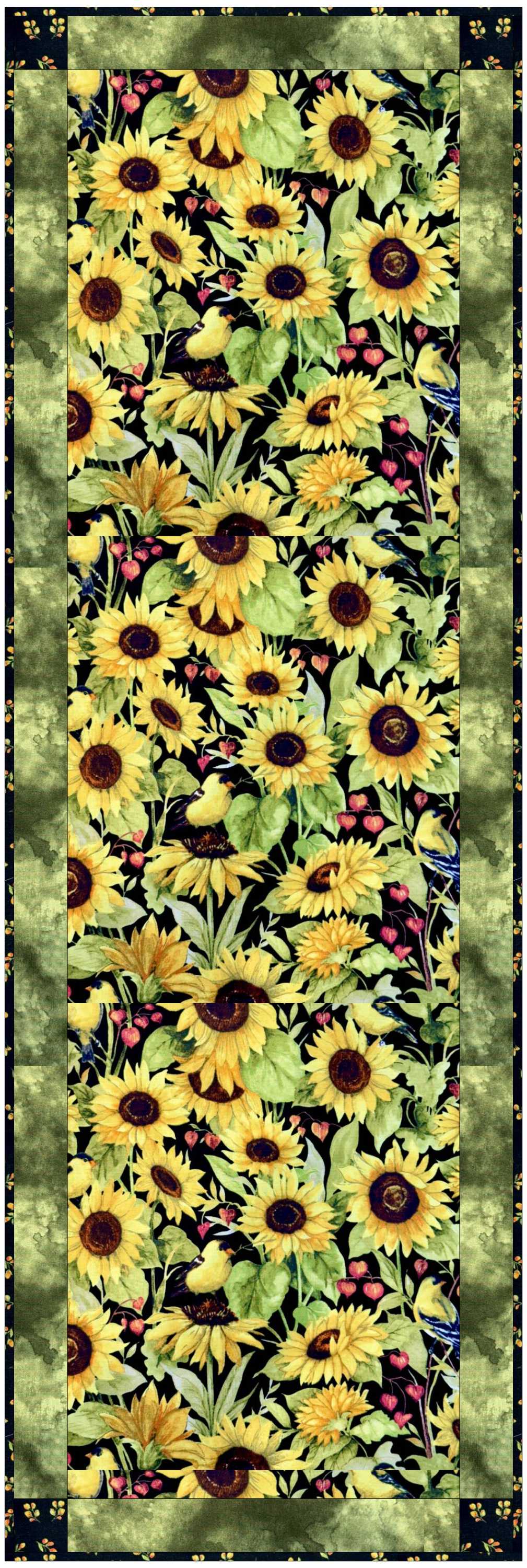 Sunflower Splendor Table Runner Quilt Kit | Limited Edition
