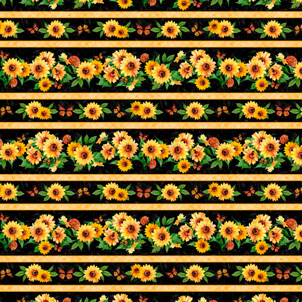 Sunshine Whispers - "Repeating Stripe" - Fabric by the 1/4 Yard