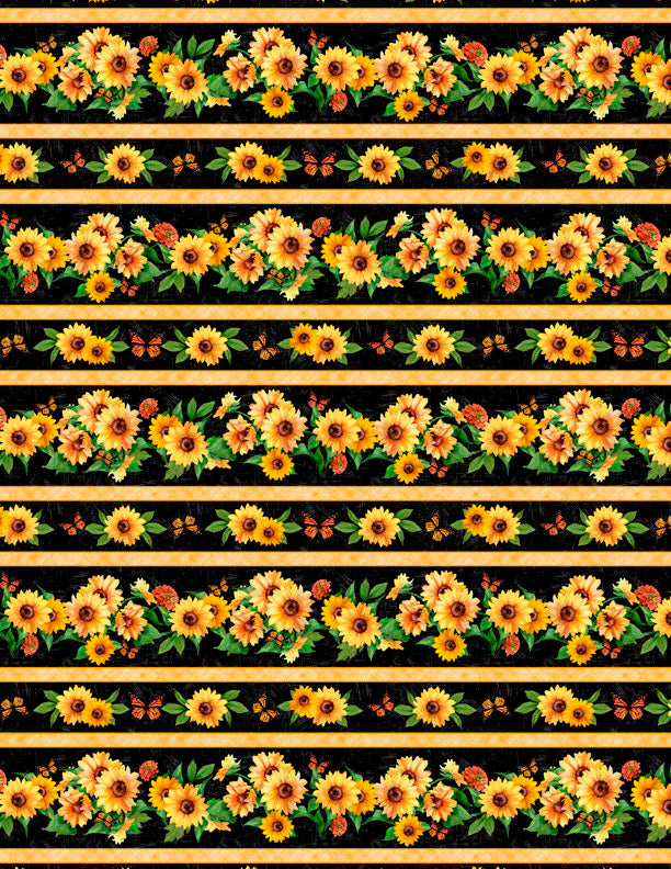 Sunshine Whispers Repeating Stripe quilting fabric by Wilmington Prints