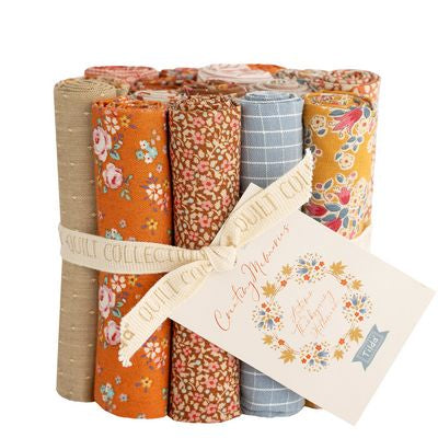 Creating Memories 16 Piece Fat Eight Bundle (Autumn, Thanksgiving, Halloween) Quilting Fabric