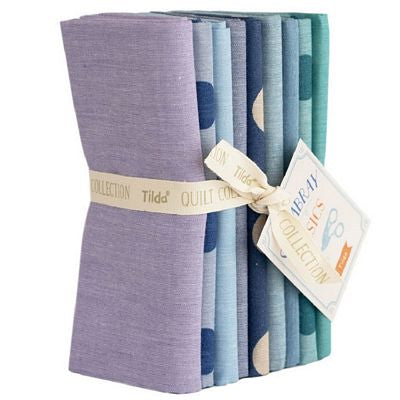 Seasonal Chambray 9 Piece Fat Quarter Bundle (Summer Hues) Quilting Fabric