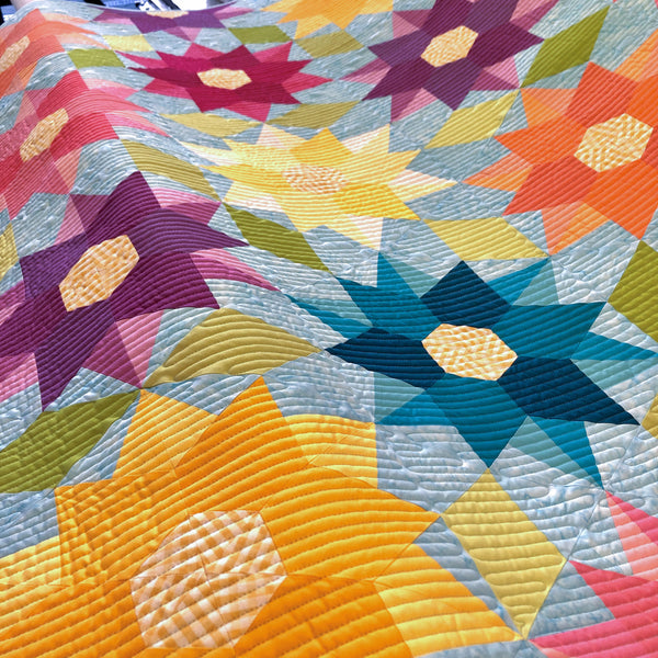 Dancing Dahlias Pattern by The Quilted Life