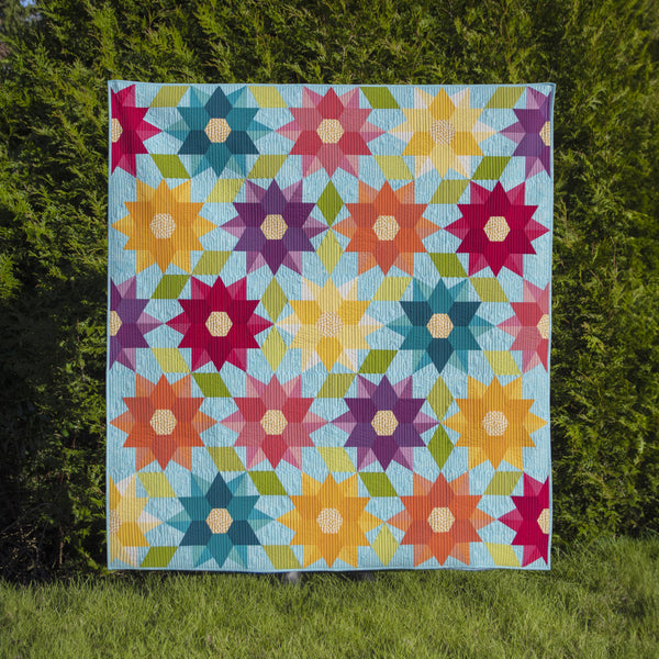 Dancing Dahlias Pattern by The Quilted Life