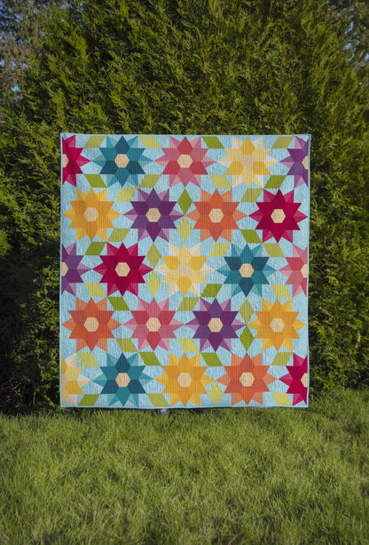 Dancing Dahlias Pattern by The Quilted Life