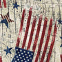 Rustic American Flags and Stars – Natural by Timeless Treasures