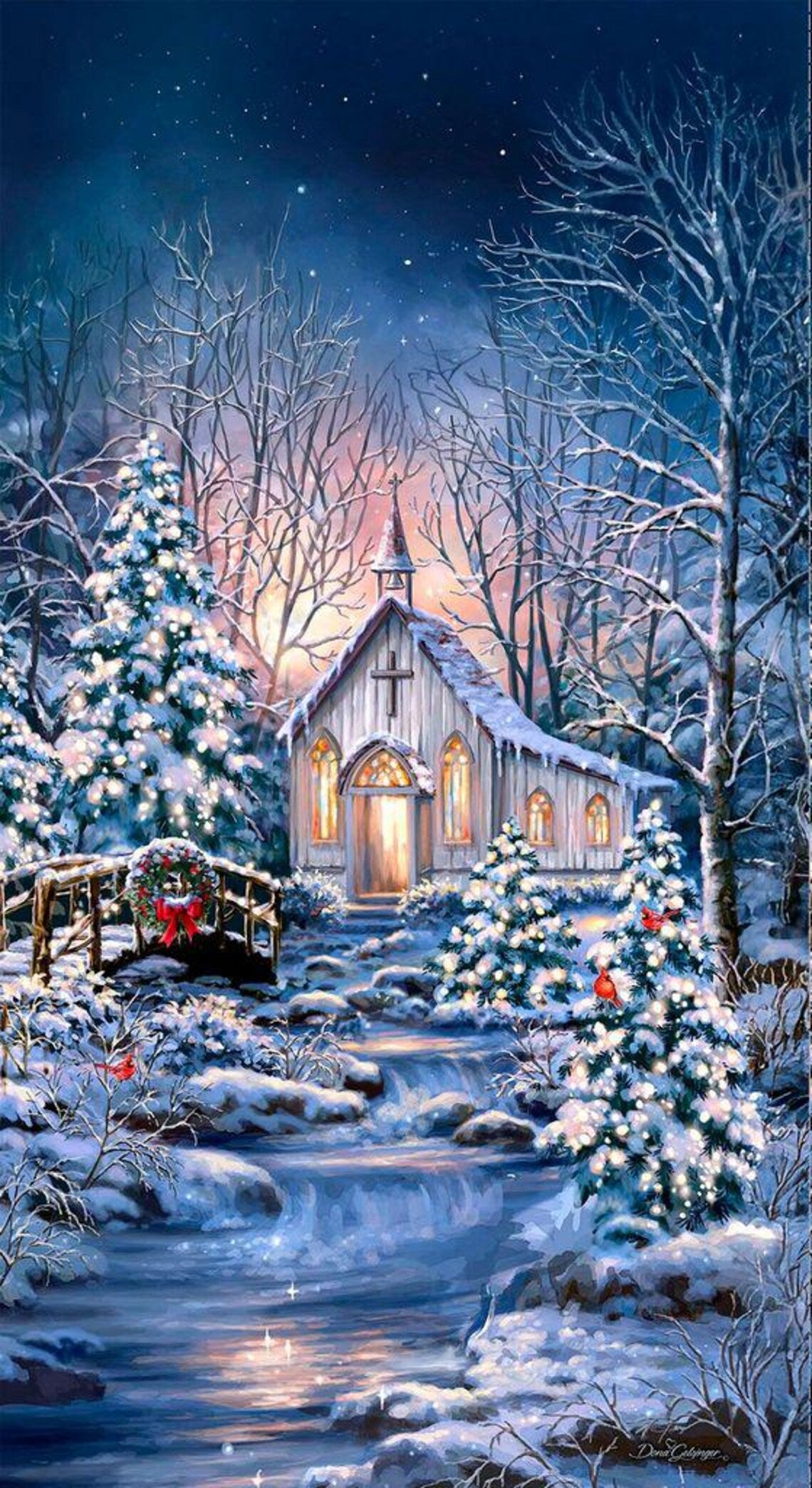 Multi Holiday Chapel Panel | Timeless Treasures