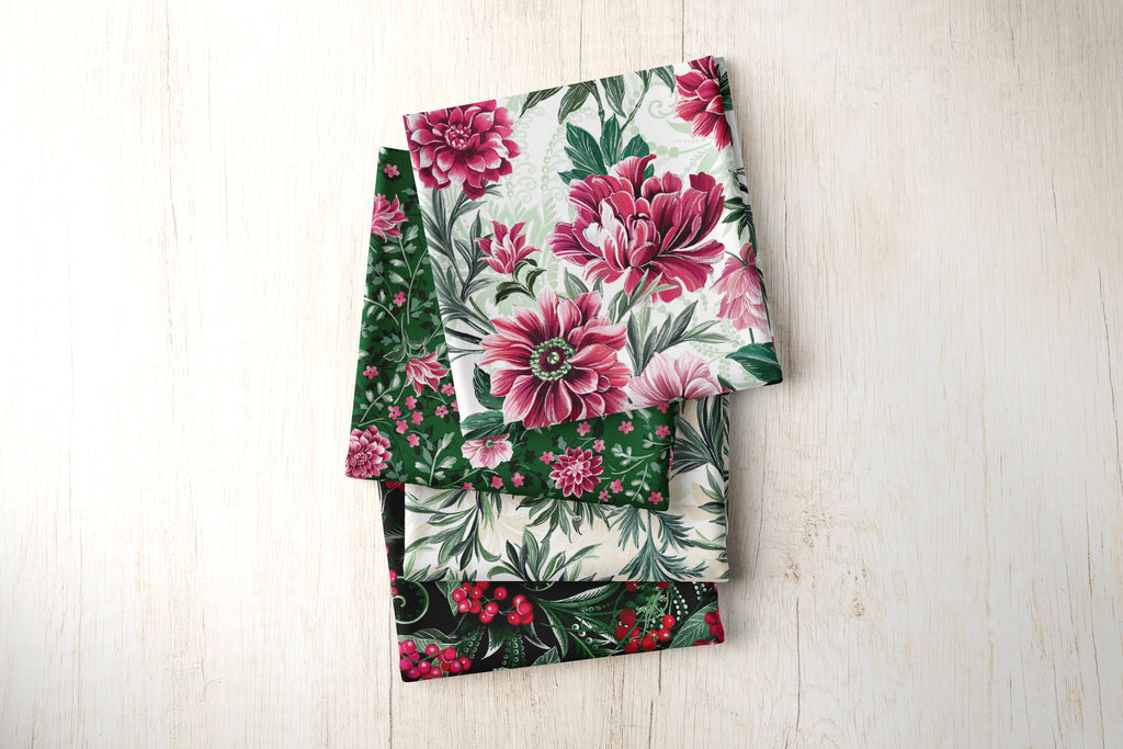Winterberry Floral Fabric Collection by Benartex