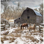 Winterwind Stables-"Pasture" Panel – by Hoffman Fabrics
