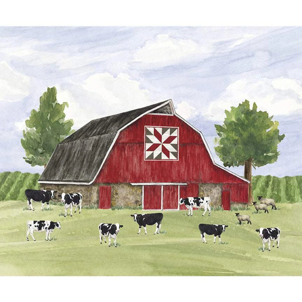 Barn Quilts Sisters Choice Fabric Collection - Barn Fabric Panel by Riley Blake Designs