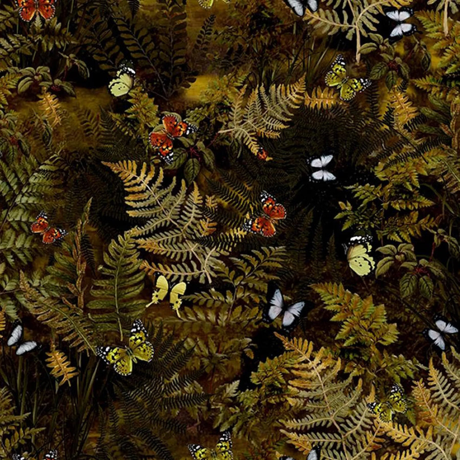 Among the Ferns "Fauna"- Fabric by the 1/4 yard by Hoffman Fabrics