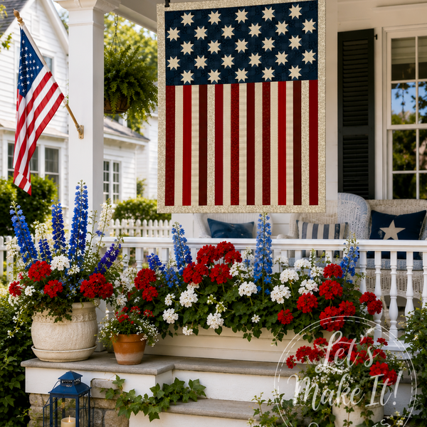 "American Valor Panel Navy Red" | Benartex Patriotic Panel