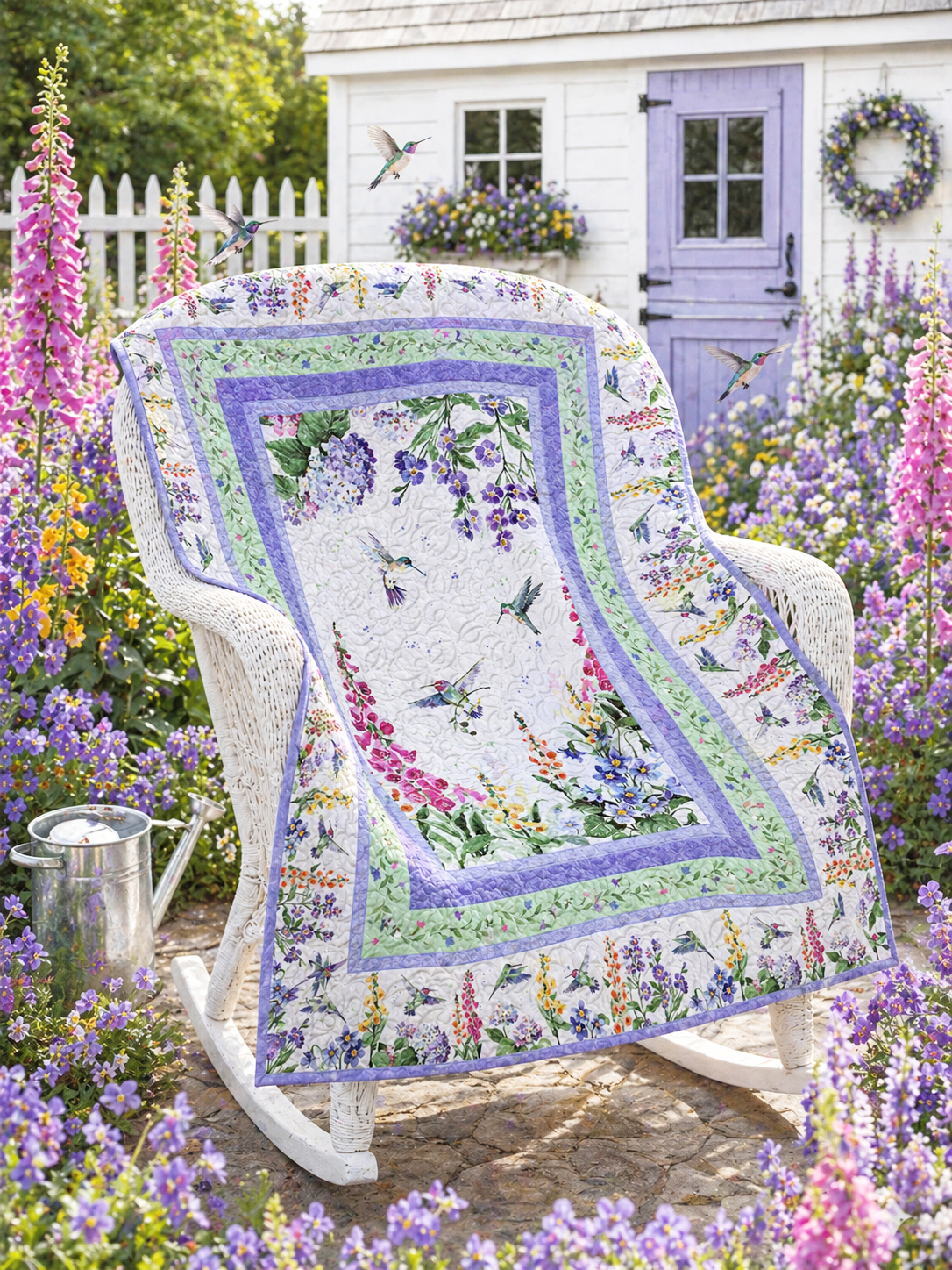 Floral Flutter Quilt Kit by Wilmington Prints